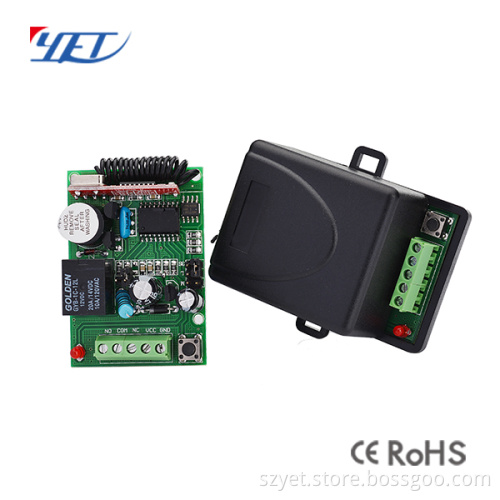 1 channel 12v wireless reciever learning code YET401PC-HCS301for gate motor /shutter/barrier